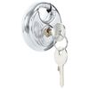 vidaXL Discus Locks with Keys 6 pcs Silver 7 x 2.4 x 7 cm