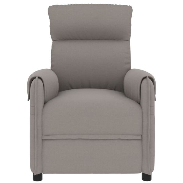 vidaXL Massage Chair Taupe Fabric