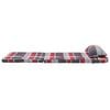 vidaXL Chair Cushions 2 pcs Red Check 58 x 77 x 4.5 cm Oxford Fabric