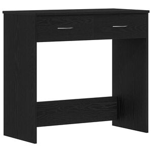 vidaXL Desk Black Oak Engineered Wood 80 x 40 x 75 cm