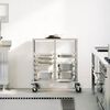 vidaXL Tray Trolley with 12 GN Containers 75x55x87 cm Stainless Steel