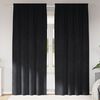 vidaXL Blackout Curtains 2 pcs Black 140 x 225 cm Velvet