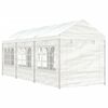vidaXL Gazebo with Roof White 6.69x2.28x2.69 m Polyethylene