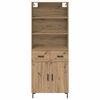 vidaXL Highboard Artisan Oak 69.5 x 34 x 180 cm Engineered Wood