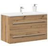 vidaXL Bathroom Sink Cabinet Artisan Oak 80x38.5x48 cm Engineered Wood