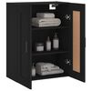 vidaXL Wall Mounted Cabinet Black 69.5x34x90 cm Engineered Wood
