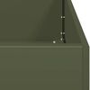 vidaXL Planter Olive Green 40x40x40 cm Cold-rolled Steel