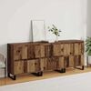 vidaXL Sideboard 3 pcs Old Wood 60 x 35 x 70 cm