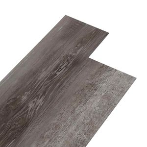vidaXL Flooring Planks 18 pcs Brown 5.26 m&sup2; PVC