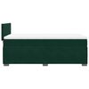 vidaXL Box Spring Bed with Mattress Dark Green 90x200 cm Velvet