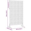 vidaXL Privacy Screen White Steel