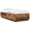 vidaXL Bed Frame Old Wood 80 x 200 cm Engineered Wood