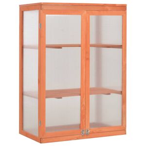 vidaXL Greenhouse Wood 75x47x109 cm