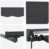 vidaXL Retractable Awning Manual Anthracite 300 x 250 cm