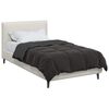 vidaXL Full Year Duvet Quilted Anthracite 135 x 200 cm Microfiber