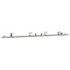 vidaXL Sliding Door Hardware Kit 200 cm Stainless Steel Silver