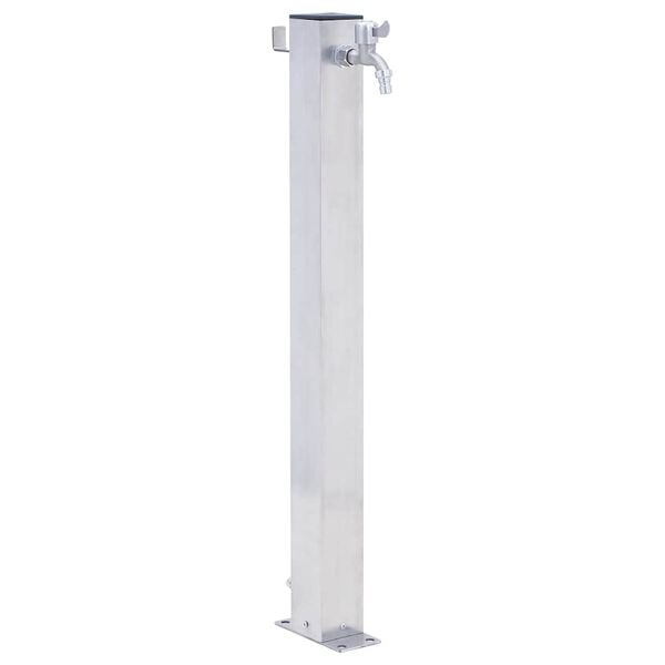 vidaXL Garden Water Column 60 cm Stainless Steel Square