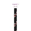 vidaXL Boat Rope Black 4 mm 25 m Polypropylene