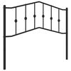 vidaXL Metal Replace Headboard Black 107 cm