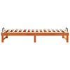 vidaXL Bed Frame Brown 80 x 200 cm Solid Pine Wood