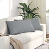 vidaXL Sofa Pillows 2 pcs Light Grey 80 x 40 cm Fabric