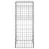 vidaXL Gabion Basket Posts 2 pcs 40x40x100 cm Iron