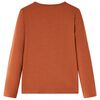Kids' T-shirt with Long Sleeves Cognac 140
