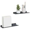 vidaXL Floating Shelf 2 pcs Anthracite 30 x 9 x 2.5 cm Steel
