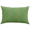 vidaXL Sofa Pillows 2 pcs Light green 60 x 40 cm Corduroy Fabric