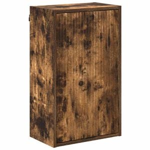 vidaXL Bathroom Cabinet Wall-mounted Smoked Oak 39 x 23.5 x 65 cm