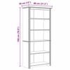 vidaXL Bookcase BODO Honey Brown 82 x 40 x 173 cm Engineered Wood