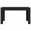 vidaXL Dining Table Black Oak 140 x 74.5 x 76 cm Poly Rattan