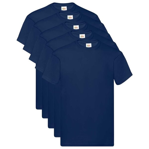 vidaXL Shirt 5 pcs Blue 5XL Cotton