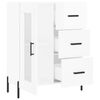 vidaXL Sideboard High Gloss White 69.5x34x90 cm Engineered Wood