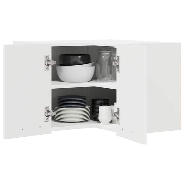 vidaXL Hanging Cabinet White 57 x 57 x 40 cm Engineered Wood
