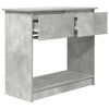 vidaXL Console Table with Drawers Concrete Grey 85.5x38.5x74.5 cm