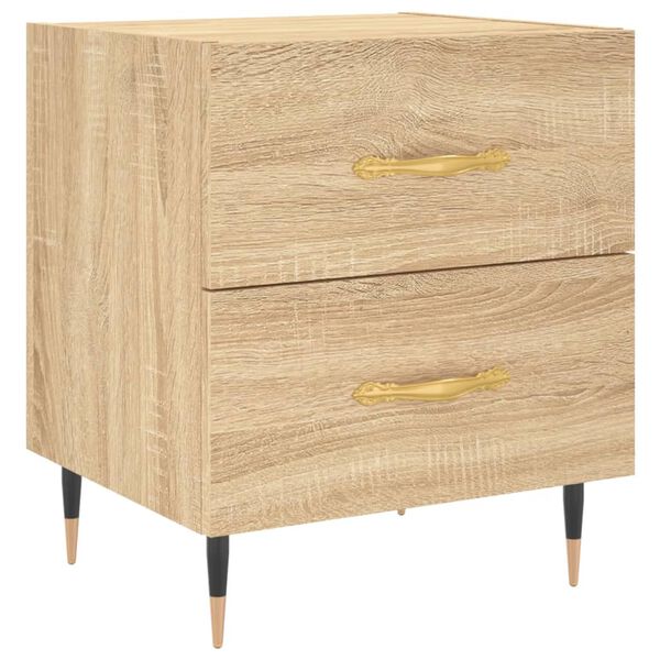 vidaXL Bedside Cabinet Sonoma Oak 40x35x47.5 cm Engineered Wood
