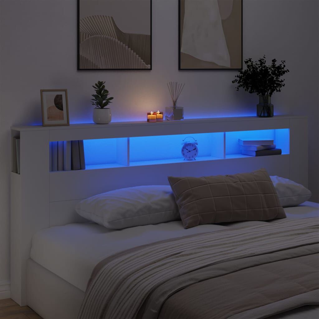 Led store headboard queen