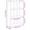 vidaXL Bathroom Wall Cabinet with Shelf Grey Sonoma 40 x 16 x 62.5 cm