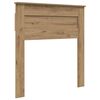 vidaXL Bed Frame Artisian Oak 90 x 200 cm Solid Pine Wood