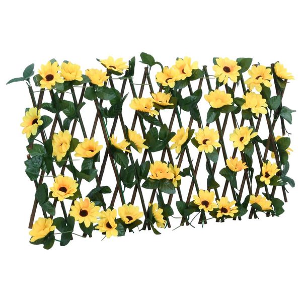 vidaXL Artificial Ivy Trellis Expandable Yellow 180x20 cm
