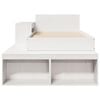 vidaXL Bed Frame without Mattress White 75x190 cm Small Single Solid Wood Pine