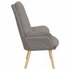 vidaXL Armchair Taupe 69 x 74 x 93 cm Sherpa Fabric
