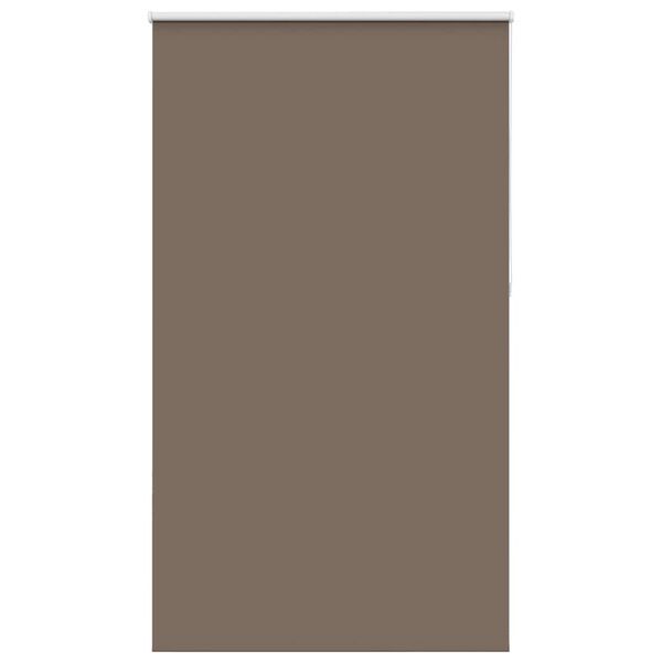 vidaXL Roller Blind Blackout Coffee 120x230 cm Fabric Width 116.6 cm Polyester