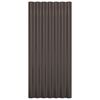 vidaXL Roof Panels 36 pcs Galvanised Steel Brown 80x36 cm