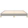 vidaXL Bed Frame without Mattress Light Grey 180x200cm Super King Fabric