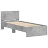 vidaXL Bed Frame without Mattress with LED Lights Concrete Grey 90x200 cm