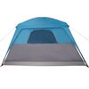 vidaXL Family Tent with Porch 6-Person Blue Waterproof