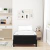 vidaXL Box Spring Bed with Mattress Black 80 x 220 cm Fabric