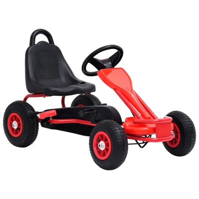 Vidaxl 80197 Pedal Go-kart With Pneumatic Tyres Red